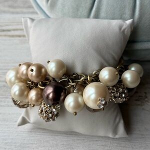 Stella & Dot Audrey Cluster Bracelet (Retired) Adjustable Chunky Bracelet
